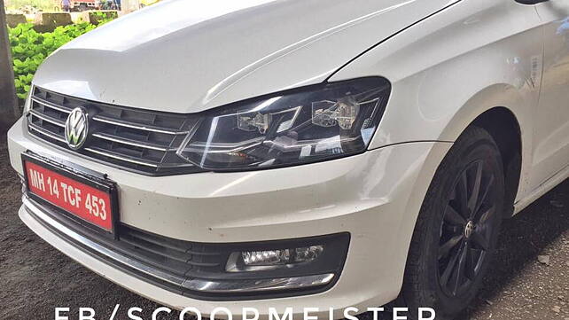 Volkswagen Vento with new alloys and LED headlamps seen in pictures